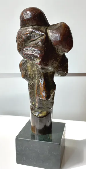 Jean Houben - Man met kind, bronzen beeld kopen? Bied vanaf 750!