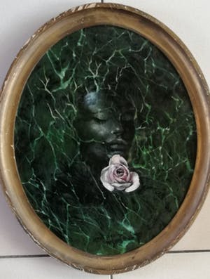 Jean Denis Maillart - Portret van een vrouw met een roos kopen? Bied vanaf 120!