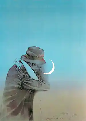 Bruno Bruni - Farboffsetlithografie NOTTA TURCA Handsigniert--GROSS!!! verkocht voor € 165!