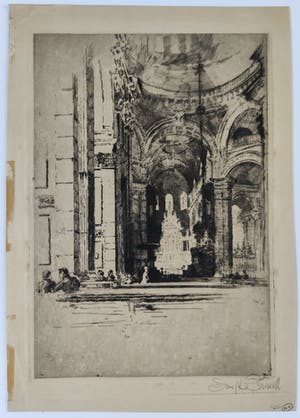 Joseph Pennell - Kerkinterieur kopen? Bied vanaf 60!