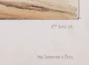 Gustave David - Handgekleurde litho, Artillerie kopen? Bied vanaf 35!