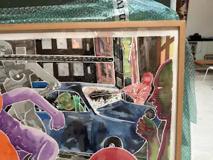 Henri de Haas - Drieluik 'De straat' kopen? Bied vanaf 200!