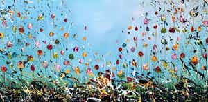 Gena - Flowers Blue verkocht voor € 300!