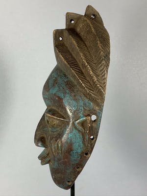 Yoruba - 200620 - Tribal used African Bamun mask - Cameroon. kopen? Bied vanaf 25!