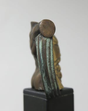 AcheterMiguel Berrocal - Klein beeld van brons met 24k verguld front, Eros voor Les Beaux Arts? Enchérissez de 120!