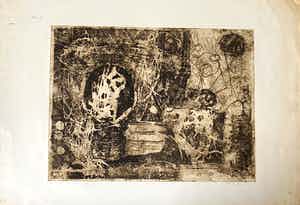 Jan Montyn - teken uit het tropisch woud verkocht voor € 100!