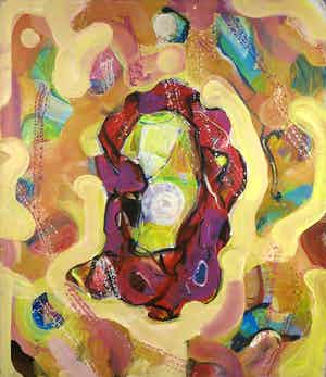 Christine Spierings - Olieverf op doek, Moving (Groot) verkocht voor € 50!