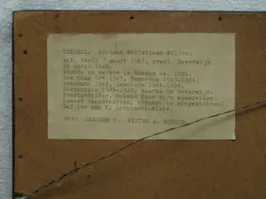 Adriaan Terhell - Ingelijste aquarel , Boerderij aan het water – Lijst, 50 x 63 cm. – ca. 1920 kopen? Bied vanaf 1!