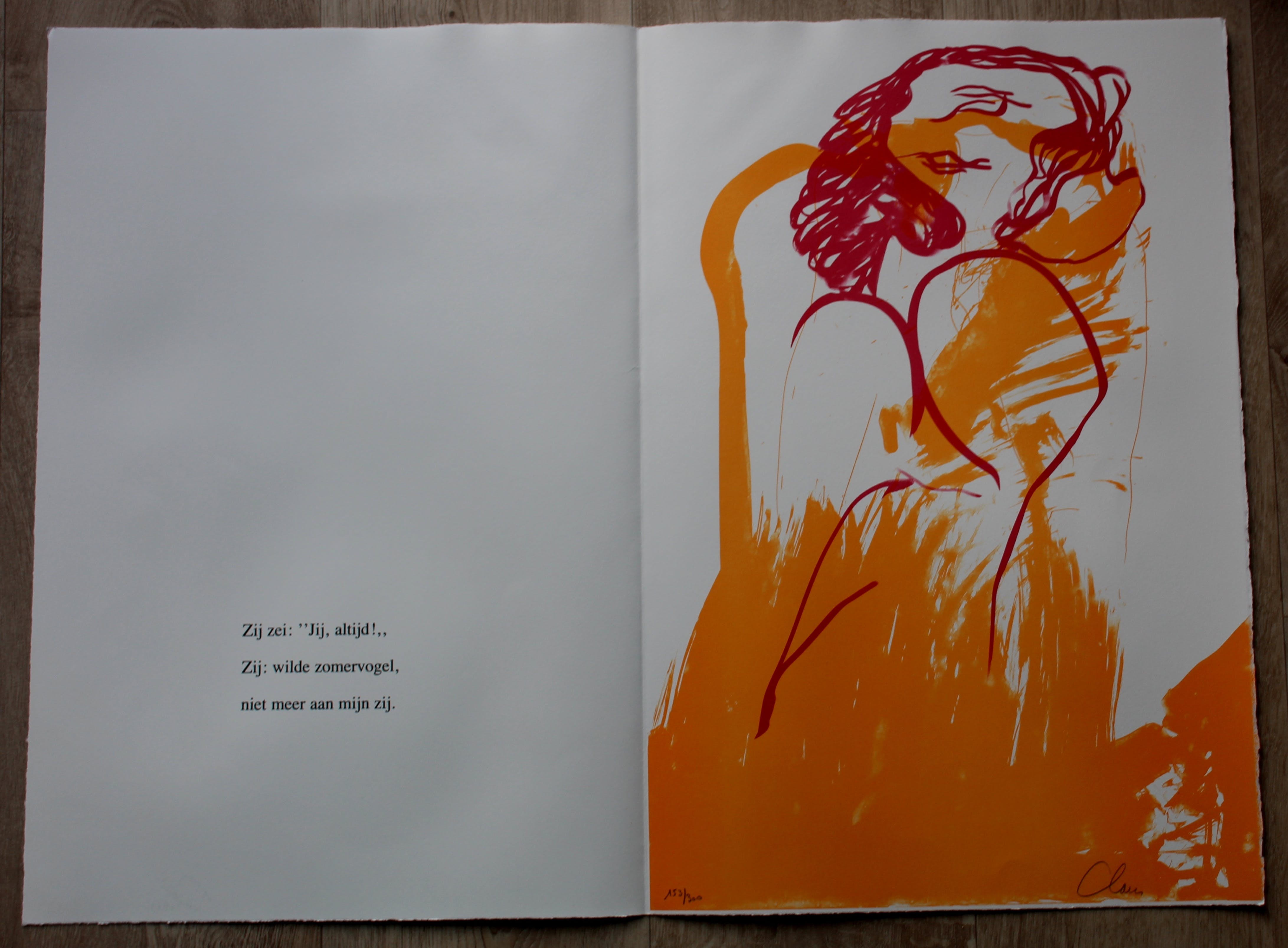 Hugo Claus - Litho met gedicht: Zomer 1 kopen? Bied vanaf 85!