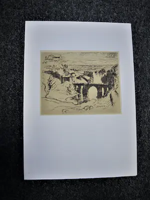 Joseph Pennell - Amerikaanse tekenaar en graficus - ges. Lithografie "Toledo alcantara bridge" kopen? Bied vanaf 34!