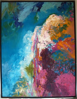 Jasmin Genzel - Olieverf op doek , GROOT en goed ingelijst– 136 x 105 cm - 1996 kopen? Bied vanaf 250!