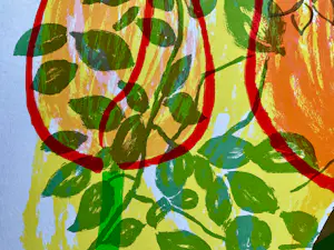 Madeleine Metsaars - Abstract Lente Tulpenveld , gesigneerd,e.a. 22/35 kopen? Bied vanaf 65!