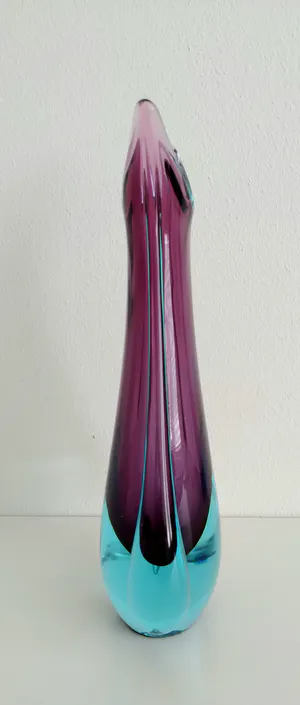 Niet of onleesbaar gesigneerd - oogverblindende vaas naar Flavio Poli, Murano, handgemaakt kopen? Bied vanaf 1!