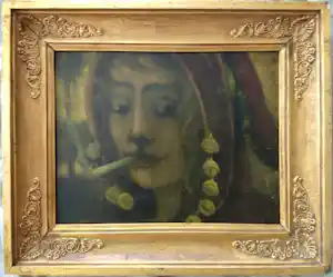 Henri van Daalhoff - Portret van een vrouw met sigaret vendu pour 125€ !