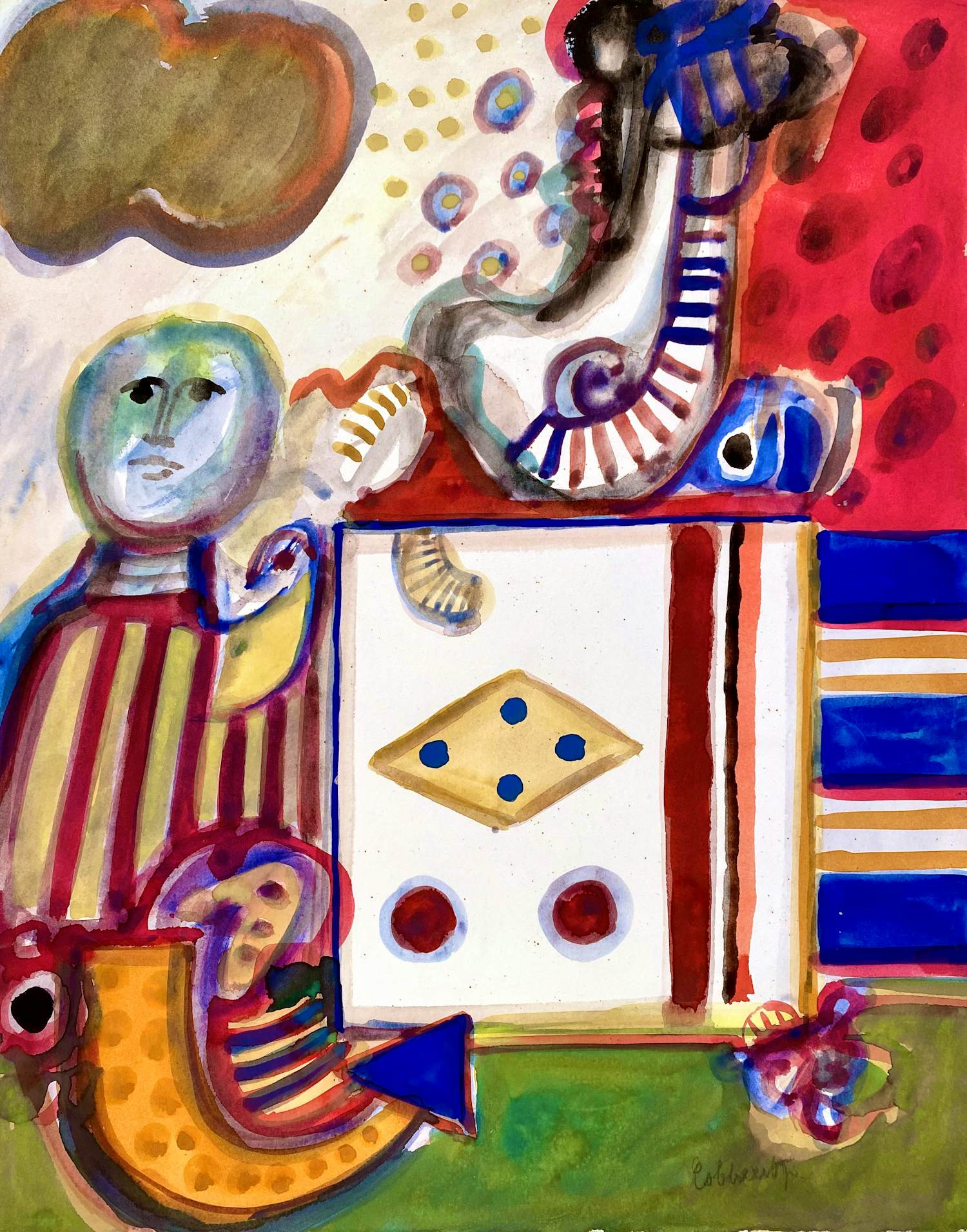 Jan Cobbaert - Aquarel - Gesigneerd - 45x35 cm kopen? Bied vanaf 950!