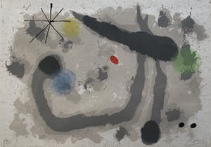 Joan Miro - HANDGESIGNEERDE kleurenlitho - 'Le Lézard aux Plumes d'Or - 1967 kopen? Bied vanaf 1!