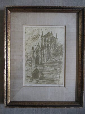 Etienne Bosch - Ingelijste ets kopen? Bied vanaf 1!