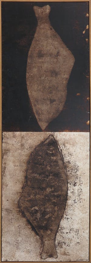 Benoit Dumont - Gemengde techniek op papier (op board), Zonder titel - Ingelijst (Zeer groot) kopen? Bied vanaf 50!