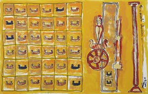 Simon Woudwijk - Zeefdruk, Vessels division - Ingelijst kopen? Bied vanaf 1!