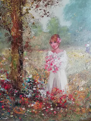 Rahnavard Madjid - bunte Blumenwiese kopen? Bied vanaf 300!