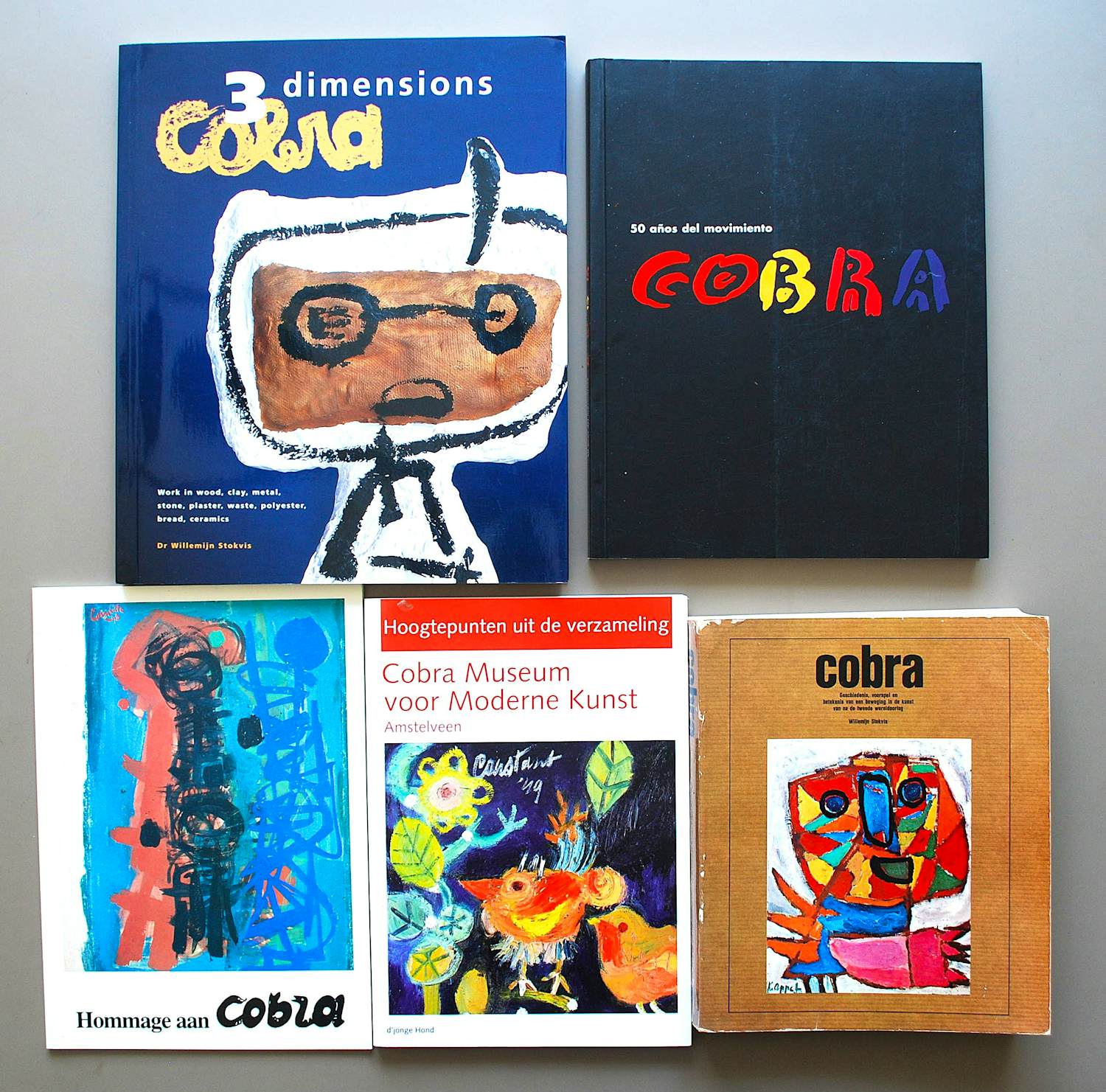 Karel Appel - Cobra: 5 boekwerken verkocht voor € 50!