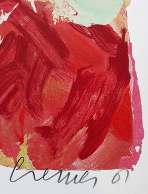 Jan Cremer - Strada rosso, zeefdruk (groot!) kopen? Bied vanaf 275!