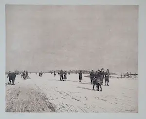 Jozef van Raay - Schaatsers op de Kagerplassen kaufen? Bieten Sie von 140!