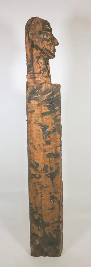 Hans Veneman - Houten sculptuur, Figuur (Groot!) kopen? Bied vanaf 500!