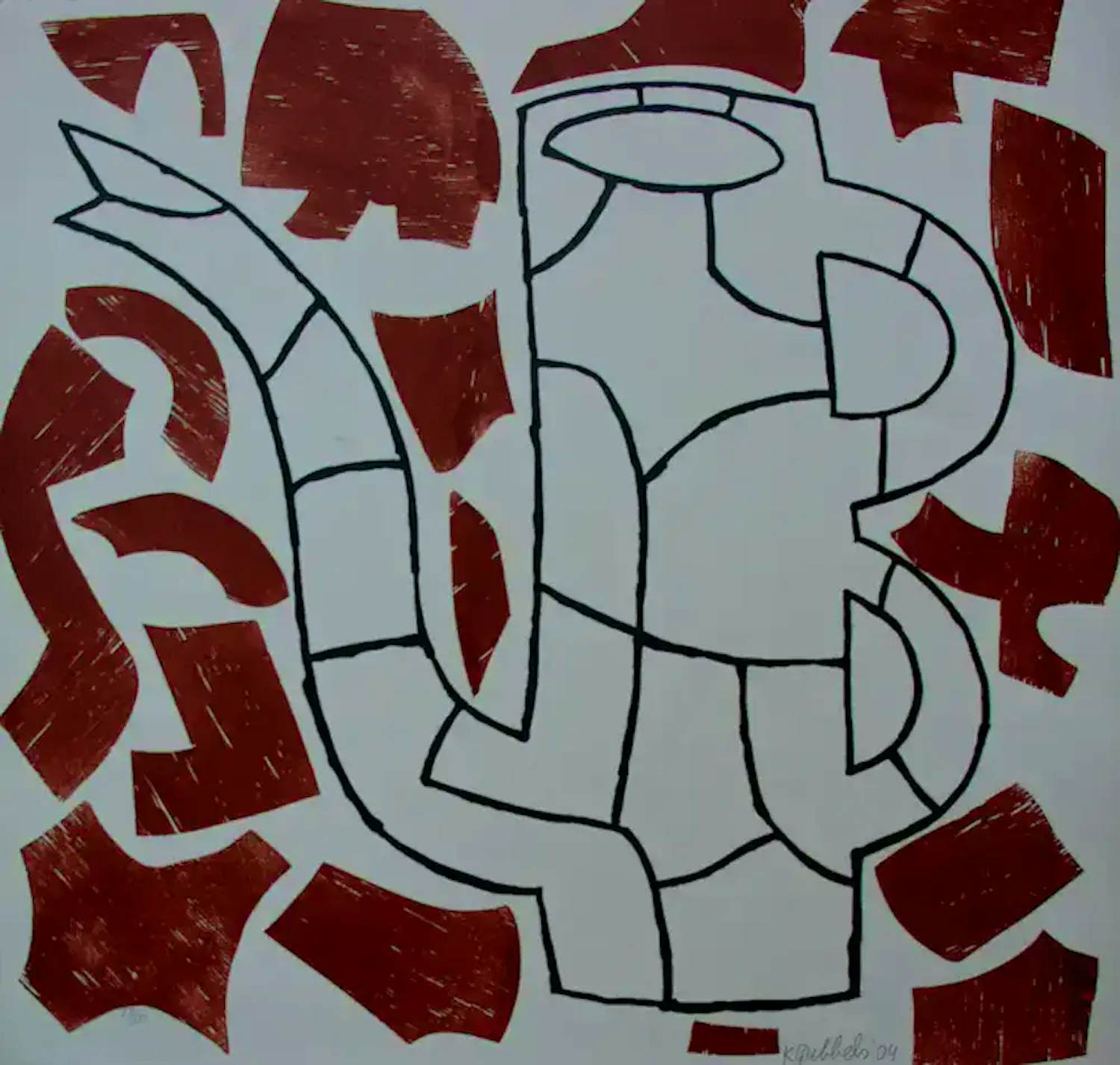 Klaas Gubbels - Grote zeefdruk: kan - 2004 kopen? Bied vanaf 650!