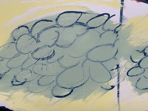 Eugene Brands - kleurenzeefdruk - 'The Grapes' - 1988 kopen? Bied vanaf 1!