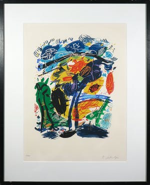 Kees Salentijn - Zeefdruk, Hommage aan Van Gogh - Ingelijst kopen? Bied vanaf 60!