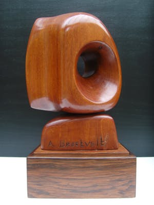 Dolf Breetvelt - Abstracte sculptuur in hout kopen? Bied vanaf 825!