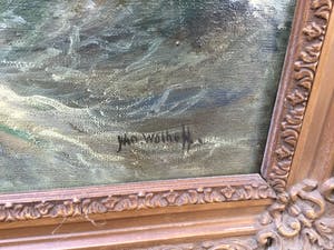 J.H. Wolhoff - B9974, Schip op woeste zee kopen? Bied vanaf 125!