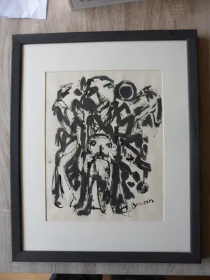 Paul Bervoets - Stifttekening, titel, Der Schutz Engel kopen? Bied vanaf 45!