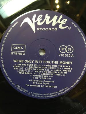 The Mothers of Invention - We're only in it for the money kopen? Bied vanaf 19!