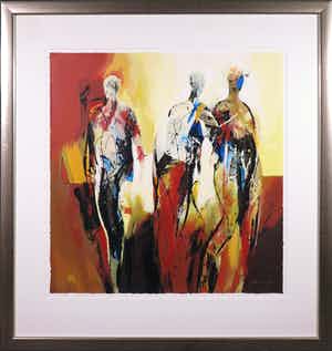 Peter Meijer - Zeefdruk, Wandeling - Ingelijst (Groot) verkocht voor € 50!