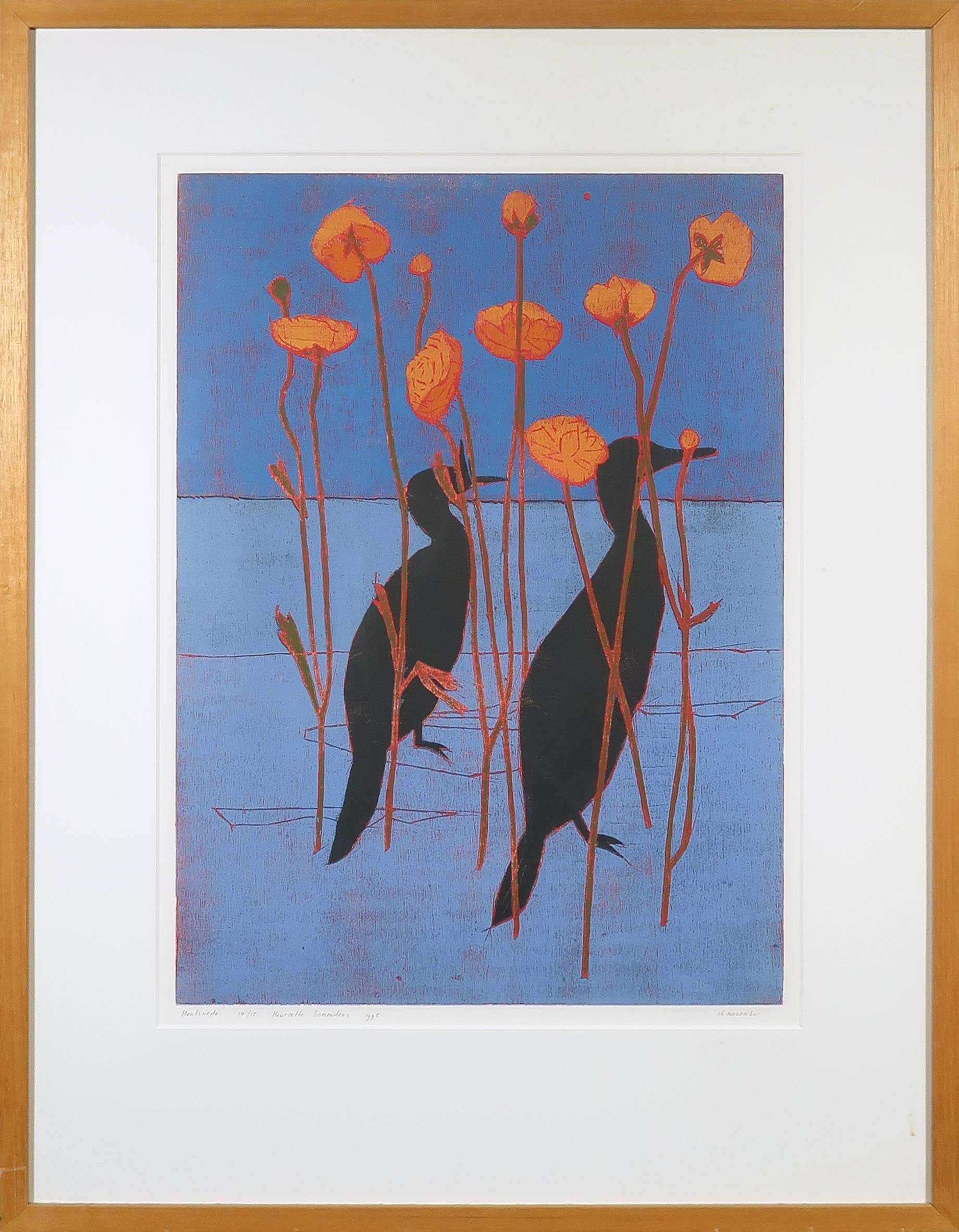 Henriette Boerendans - Houtsnede, 16 november - Ingelijst kopen? Bied vanaf 40!