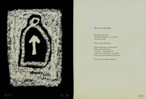Jeroen Krabbé - Zeefdruk + gedicht: Alles bleef zoals het niet was - 1992 kopen? Bied vanaf 59!