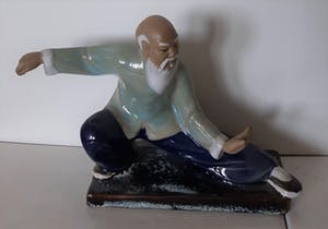 Niet of onleesbaar gesigneerd - porcelain collection - Meesters van vechtsporten (3) - Aardewerk China - Tweede kopen? Bied vanaf 1!