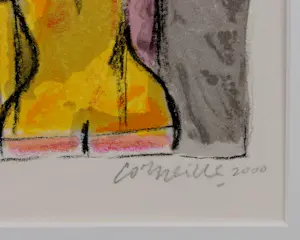 Corneille - Ingelijste litho: 'La Chouette' - 2000(nette lijst!) kopen? Bied vanaf 250!
