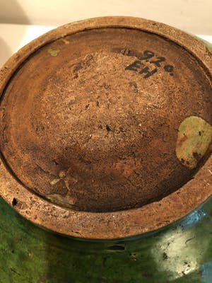 Curiosa - Prachtige antieke (water-) kan en zeldzame schaal, aardenwerk, 19e eeuws kopen? Bied vanaf 1!