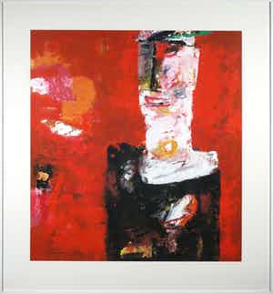 Nico Molenkamp - Zeefdruk, Theaterfiguur - Ingelijst (Groot) verkocht voor € 150!