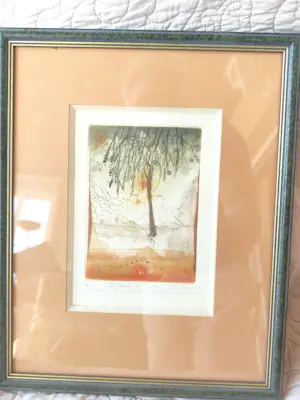 René Carcan - Uiterst zeldzame oplage 1/2 - René Carcan - "De wilg in de tuin" (1990) kopen? Bied vanaf 380!