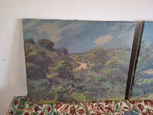 Klaas Pijlman - 2x Olieverf op doek , 2x Duinlandschap – 1947 kopen? Bied vanaf 50!