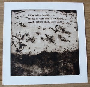 Michael Jepkes - gekleurde ets - 1976 kopen? Bied vanaf 45!