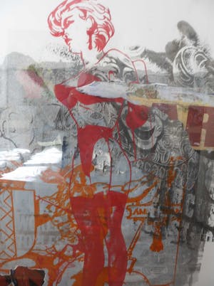 George Heidweiller - Gemengde techniek, Ladies Fantasy. Zeer groot werk. kopen? Bied vanaf 250!