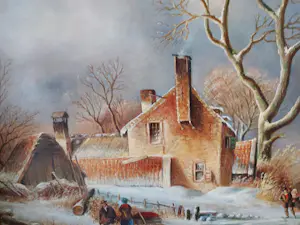 Hans Habraken - Winterlandschap kopen? Bied vanaf 395!