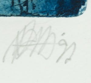 Ad Arma - Ets, Zonder titel- Ingelijst kopen? Bied vanaf 30!