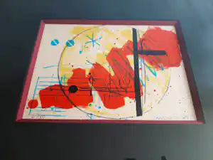 Sam Middleton - Litho, Titel, : Jazz II - Ingelijst. verkauft für € 65!