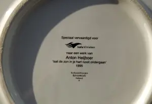 Anton Heyboer - Bord 'Laat de zon in je hart nooit ondergaan' kopen? Bied vanaf 75!